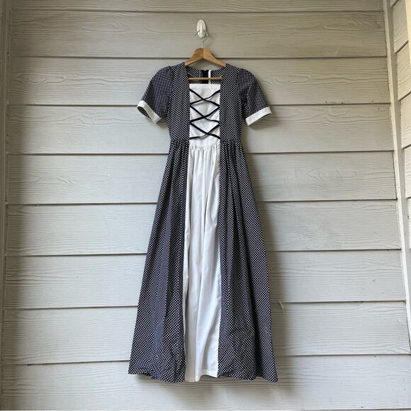 Handmade Joann Fabric Dotted Maxi Dress/ Girls’s Size.--MA4 - Picture 10 of 13